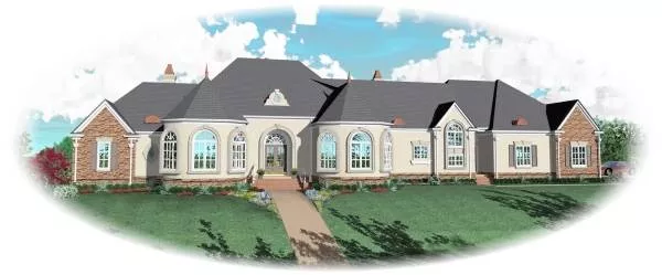 image of french country house plan 8513